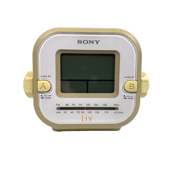 Sony Other - Sony Dream Machine Liv Dual Alarm Digital Clock-Radio ICF-C180 AM/FM Beige-White